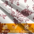 thumbnail image 4 of Dry Rose Pink Floral Pillow Covers 18x18 Inch Set of 2 Pink and Cream Chinoiserie Flower Outdoor Decorative Throw Pillows Vintage Rustic Toile Pillowcases Cushion Covers for Couch Home Decor, 4 of 6