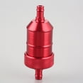 thumbnail image 2 of Filtro de combustible de gas de 8 mm Limpiador de gasolina de aleación de aluminio para motocicleta (rojo) Ehuebsd Accesorios para autos y motos, 2 of 9