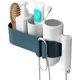 thumbnail image 1 of Wall Mounted Hair Dryer Holder, Hair Dryer Holder, Hair Dryer Storage Box with Storage Box, Non-Perforated, Waterproof, Strong Grip Blue, 1 of 3