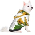 thumbnail image 2 of Fotbe Plump Sunflower And Sketch Sudadera con Estampado para Perros Pequeños – Suéter con Capucha para Mascotas, Tela Suave de Forro Polar con Bolsillo-XX-Large, 2 of 7