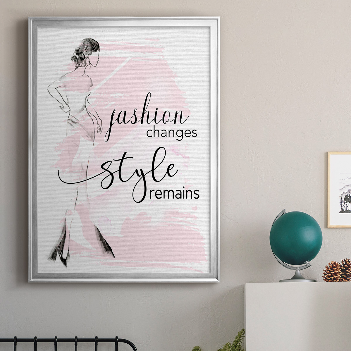 Fashion Changes Style Remains Premium Framed Print - Ready to Hang