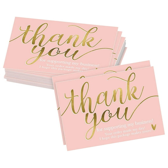 50pcs Cute Thank You Cards For Small Business Appreciation Cards For Supporting My Small Business For Weddings Business Baby Showers