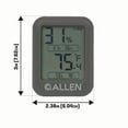 thumbnail image 3 of Allen Company Digital Electronic Hygrometer, Gray, Includes 1 AAA Battery, Fahrenheit & Celsius Measurements, 3 of 14