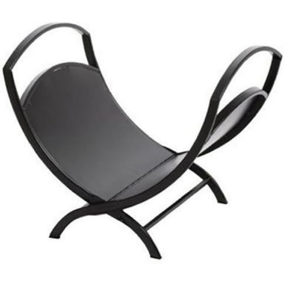 Panacea Basic Log Bin with Pan, Black