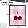 thumbnail image 4 of Stupell Industries Glam Glitter Cherry on Pink Gingham Black Floating Frame Canvas Art, 17 x 21, by LISH Creative, 4 of 8