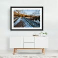 thumbnail image 2 of A Winter Walk Across Burnside Bridge - Sharpsburg Maryland Photography Bridge Winter Scenic Snow Rustic Nature Landscape Black Framed Wall Art Print 5 x 7 inches, 2 of 4