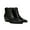 Black, variant on Women's Black Leather A-Blake Pointed Toe Booties 8M
