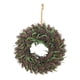thumbnail image 1 of Guirnalda artificial de 18 pulgadas para puerta de entrada, fondo verde, decoración del hogar, 35 cm 35cm Verde Marrón, 1 of 9