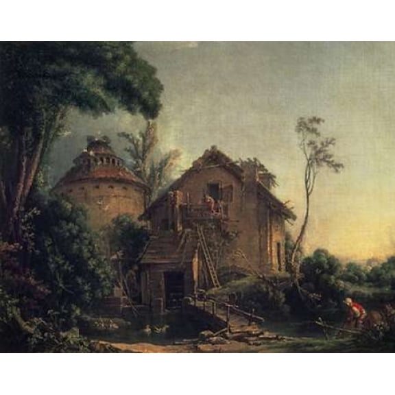 Country Home Canvas Art - Francois Boucher (24 x 30)