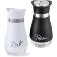 thumbnail image 1 of 2-pack salt- och pepparkvarnar - Salt- och pepparsetsalt- och pepparskakare - Salt- och pepparkvarn - Kökstillbehör (svart och vit), 1 of 4