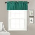 thumbnail image 1 of VargottomSolid CottonValancesRod PocketValancesFor WindowsCurtain Toppers One Panel,56x18 Inches, Teal Green, 1 of 7