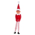 thumbnail image 3 of Estantería Hada Navidad Muñeca Novedad Largo Bendy Naughty Boy Elf () Rojo, 3 of 5