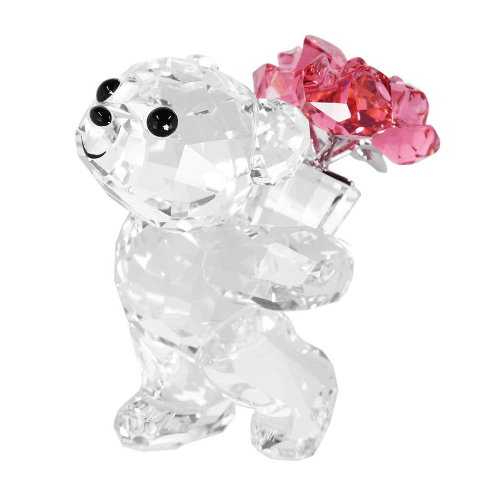 Swarovski Crystal Figurine Kris Bear SAY IT WITH FLOWERS -5063324 ...