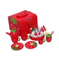 thumbnail image 2 of Juego de fiesta de té para niños con bandeja de postres, tetera, juego de té de , pastel de cumpleaños y juego de fiesta de té, 2 of 9