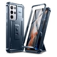 thumbnail image 1 of Dexnor for Samsung Galaxy S21 Ultra Case, [Built in Screen Protector and Kickstand] Heavy Duty Military Grade Protection Shockproof Protective Cover for Samsung Galaxy S21 Ultra 5G, 6.8 inch Navy Blue, 1 of 4