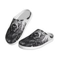 thumbnail image 2 of Lsque Monochrome Deer Floral Pattern Womens Comfort Cotton on Scuff With Memory Foam and Anti-skid Sole Slipper-40/41, 2 of 7