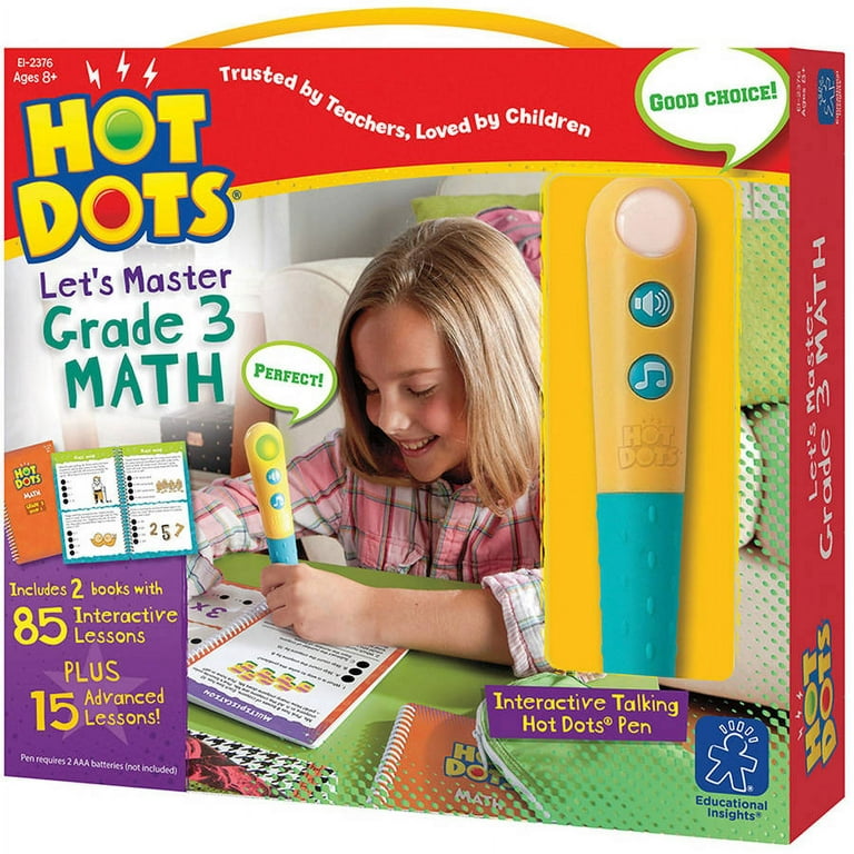 Hot Dots Jr. Let's Master Pre-K Math Set with Ace Pen - Toyrifix