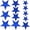 Blue Star, variant on 20pcs Black Pentagram Star Iron on Embroidered Patches Five-Pointed Stars Sewing Decorative Appliques for DIY Clothes T-Shirts Hats Bags Crafts Repair Accessories, 5 Sizes