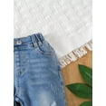 thumbnail image 3 of Baby Boy Ripped Roll Hem Straight Leg Jeans, 3 of 5
