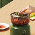 thumbnail image 6 of CURYMAY 2026 New Home Decor Food Processors Chopper with Meat Grinder&Veggie Chopper Mini Food Processor with Powerful Copper Motor Garlic Chopper Meat Grinder,White,One Size, 6 of 6