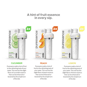 Cirkul Puressence Flavor Cartridge Variety Pack, 6-Pack (2 Cucumber, 2 Peach, 2 Lemon)