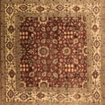 thumbnail image 1 of Ahgly Company Indoor Square Oriental Brown Industrial Area Rugs, 3' Square, 1 of 4