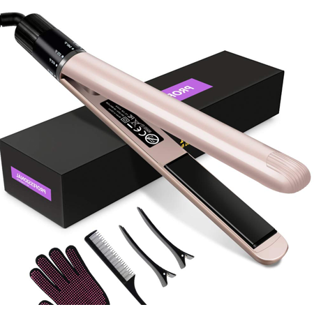 Flat Iron Curling Iron Professional Hair Straightener 1 Inch Flat