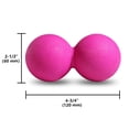 thumbnail image 4 of GOGO Peanut Massage Ball for Myofascial Release, Hot Pink Double Lacrosse Fascia Balls for Back Feet Trigger Point Therapy, Deep Tissue, 4 of 6