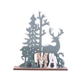 thumbnail image 2 of Manualidades de madera para árboles de Navidad, ilustraciones, manualidades para la decoración de la temporada navideña Árbol de alce de Navidad, 2 of 8