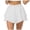 M275 White, variant on Tfken Women Skirts For Summer Solid Color Elastic Waist Mini Skirts With Built In Shorts Casual Sportswear Female Leisure Clothes Black