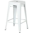 thumbnail image 3 of White Tolix Stool, solid metal frame, Counter 26"H. Stool Chair ideal for Kitchen Island Counter., 3 of 3