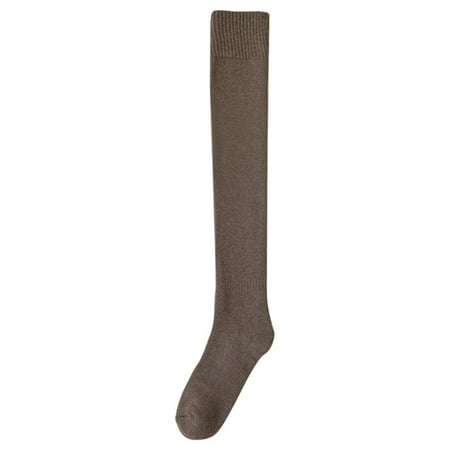 

koaiezne Women s Winter Thickening Warm Medium Length Over Knee Plush Socks Opaque Hold Ups Stockings Short Women