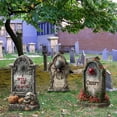 thumbnail image 6 of SIYTUAU Halloween Garden Tombstone Sign With Spider Web Outdoor Decoration 12X10 Inches Plastic Cemetery Decor B, 6 of 6