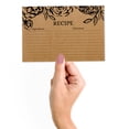 thumbnail image 3 of Inkdotpot Recipe Card 6x4 inch Single-Sided Recipe Design Cards Kraft Floral Recipe Cards Wedding-Bridal Shower-Baby Shower- Pack of 50, 3 of 6