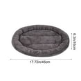 thumbnail image 4 of Taotanxi Round Donut Cat and Dog Cushion Bed, 17in Pet Bed for Small or Medium Dogs, Anti-Slip & Water-Resistant Bottom, Soft Durable Fabric Pet Beds, Washable Calming Cat Bed Solid Grey, 4 of 6