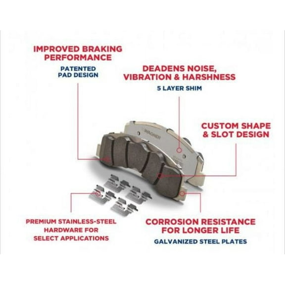 OEX1057 New OEM Wagner Ceramic Rear Disc Brake Pad CHRYSLER 300 DODGE 2005-2022