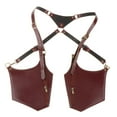 thumbnail image 1 of PU Teléfono Bolsa de hombro Monedero Mochila Accesorios de seguridad Anti Lose Underarm Strap Monedero Bolsillo para al aire libre Camping Unisex , marrón BLESIY Estuche para arnés de hombros, 1 of 8