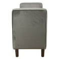 thumbnail image 4 of HomePop Rimo Banc de Rangement en Velours Moderne Finition Grise, 4 of 11