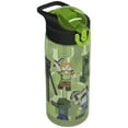 thumbnail image 5 of Zak Designs 25oz Minecraft Durable Plastic Park Water Bottle with Straw, Easy Open Locking Spout Cover for Travel, and Built In Carry Handle, 5 of 8