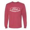 thumbnail image 2 of Wild Bobby, Ford Motors an American Classic, Cars and Trucks, Men Long Sleeve Shirt, Vintage Heather Red, Large, 2 of 4