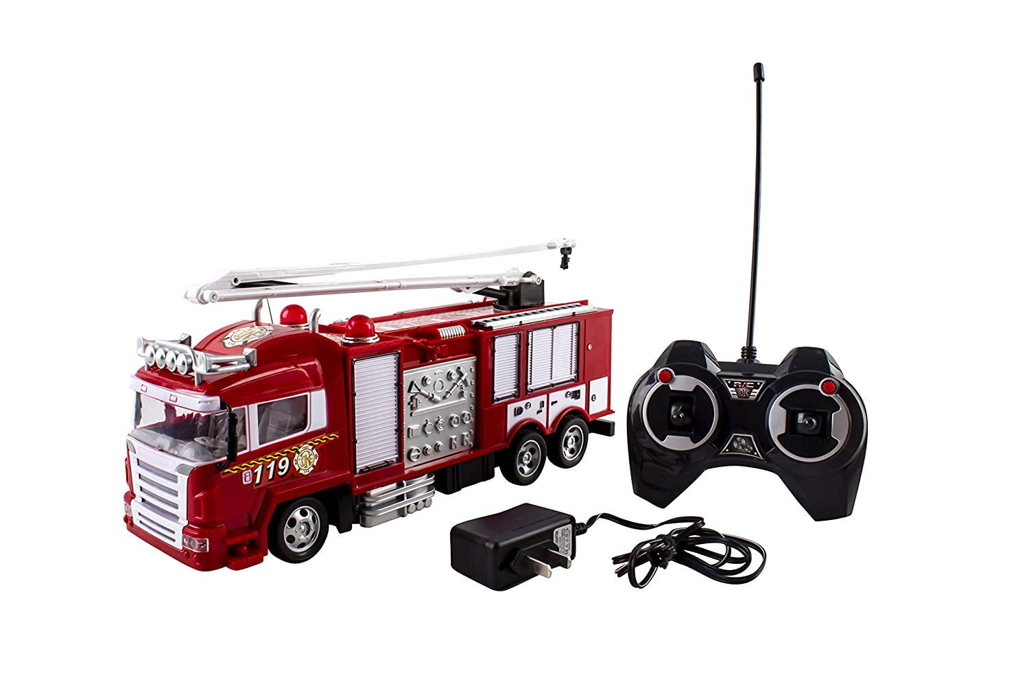 RC Fire Truck Rescue Engine Remote Control Large Kids Toy Fully Functional With | eBay