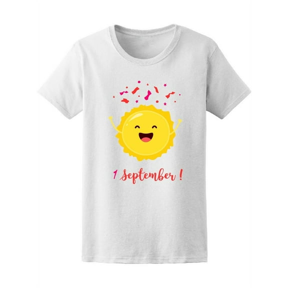 1St September Celebration Cute T-Shirt Women -Image by Shutterstock, Female x-Large