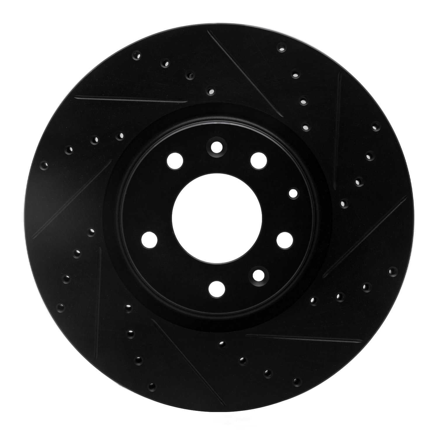 Dynamic Friction Company 633-80045R DFC Brake Rotor - Drilled And Slotted - Black