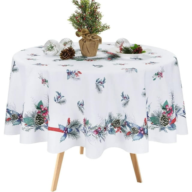 Christmas Tablecloth, Christmas Table Cloth for Winter Waterproof Christmas tablecloths Christmas Table Cover for Table Kitchen Dining Holiday