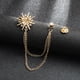 thumbnail image 4 of Broche de de imitación elegante, accesorios de estrella de anís, decoración de vestir Oro Zulema Broche elegante, 4 of 8