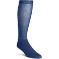 thumbnail image 4 of MDR Diabetic Over the Calf Length Crew Socks (12 Pair Pack) Seamless Cotton Blend Made in USA (Navy, 13-15), 4 of 5