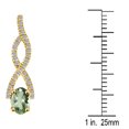 thumbnail image 4 of Mauli Jewels Engagement Necklace for Women 1 Carat Diamond And Oval Shape Green Amethyst Pendant 4 Prong-Setting 14K White Gold With 18'' Rope Chain|Silver Chain, 4 of 7