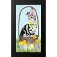 thumbnail image 2 of Popp, Grace 11x18 Black Modern Framed Museum Art Print Titled - Easter Cats Collection B, 2 of 5