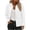 *White, variant on ClodeEU Womens Cropped Jacket With Pockets ,Lapel Long Sleeve Button Down Coat,Casual Jackets Orange,Womens Plus L