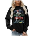 thumbnail image 2 of Dance Like Frosty Shine Like Rudolph Christmas Sweatshirts for Women Long Sleeve Crewneck Christian Sweatshirt Pullover Tops, 2 of 5